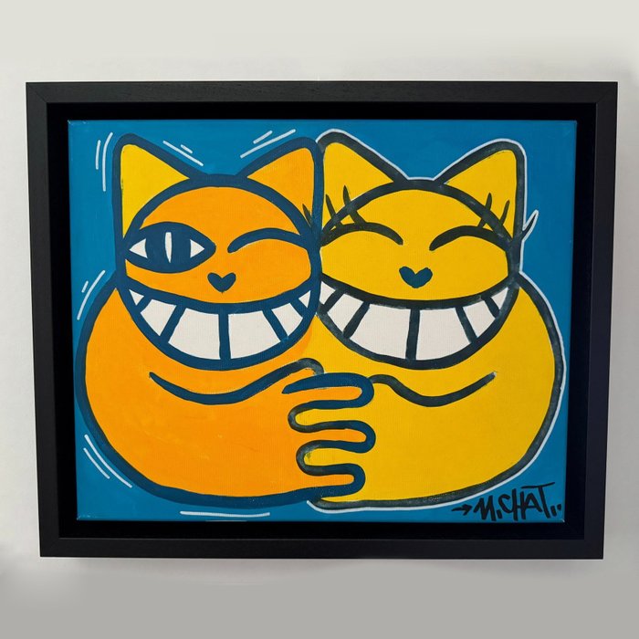 M. Chat (Thoma Vuille) (1977) - Monsieur et Madame Chat ! (original artwork)