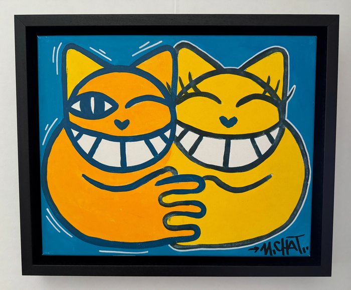 M. Chat (Thoma Vuille) (1977) - Monsieur et Madame Chat ! (original artwork)