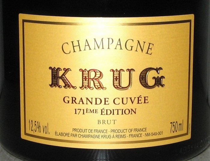 Krug, Grande Cuvée " 171° Edition" - Champagne - 1 Flaske (0,75L)