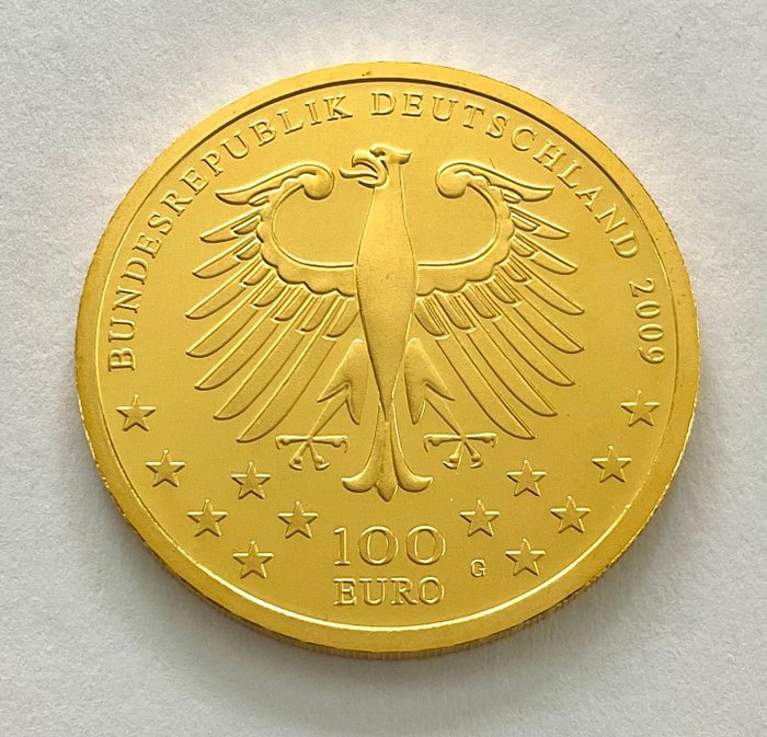 Tyskland. 100 Euro 2009 G - UNESCO Trier - 1/2 oz