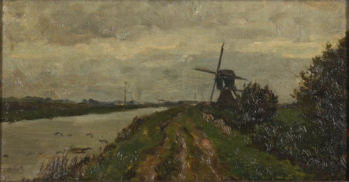 Willem Roelofs (1822-1897) - The mill by the water