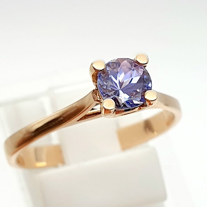 Ingen mindstepris - Ring - 14 karat Rosaguld -  0.50ct. tw. Tanzanit - UDEN FORBEHOLD