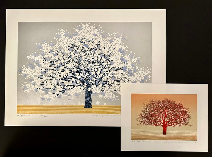 Tree series: "Magnolia 2" - XXL size - Limited edition 74/200 - Sold out! - Hajime Namiki 並木 (b 1948) - Japan