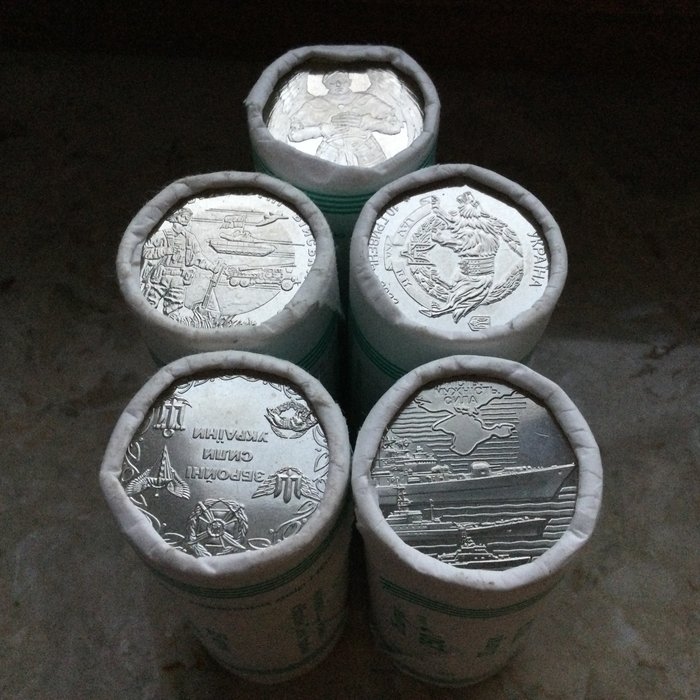 Ukraine 10 Hryven 2021/2022 (100 coins) in 5 rolls  (Ingen mindstepris)