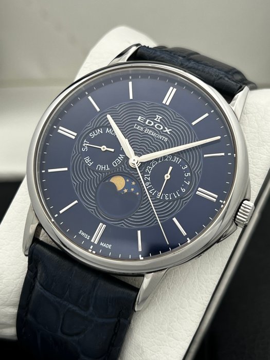 Edox - Les Bemonts Moon Phase - 40002 - Mænd - 2011-nu