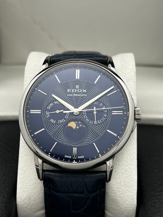 Edox - Les Bemonts Moon Phase - 40002 - Mænd - 2011-nu