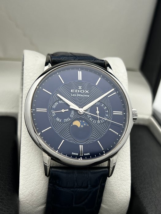 Edox - Les Bemonts Moon Phase - 40002 - Mænd - 2011-nu