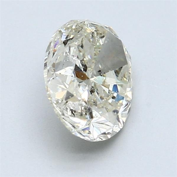 1 pcs Diamant  (Natur)  - 1.61 ct - Oval - K - SI2 - HRD Antwerpen