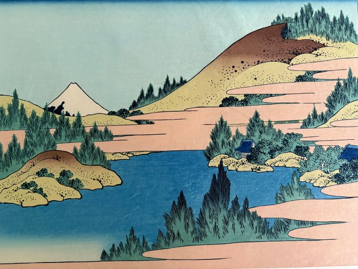 The lake of Hakone - "Thirty-six Views of Mount Fuji" - Katsushika Hokusai (1760-1849) - Japan