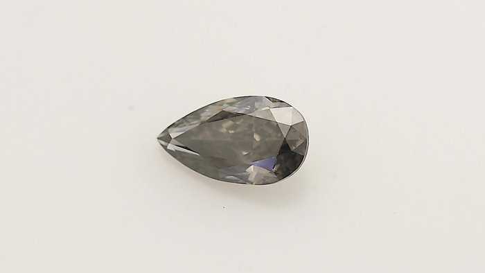 1 pcs Diamant  (Naturfarvet)  - 0.71 ct - Fancy dark Grå - SI2 - Gemological Institute of America (GIA)