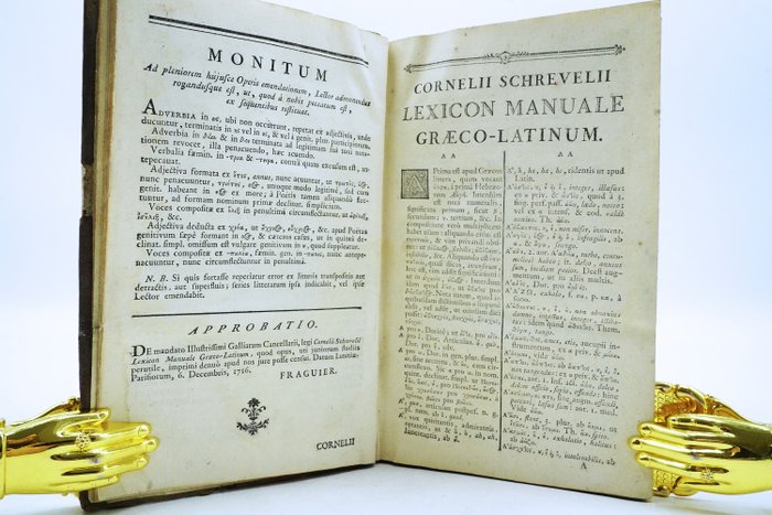 Corneli Schrevelii - Corneli Schrevelii lexicon manuale graeco-latinum - 1767