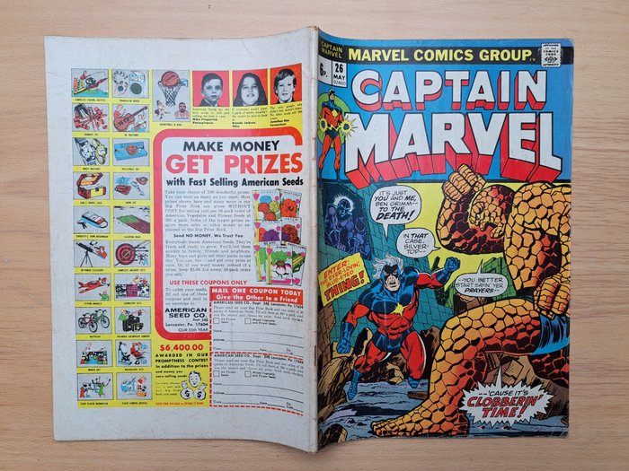 Captain Marvel #26 - 1st app. Death with Thanos, UK price variant - 1 Comic - 1973