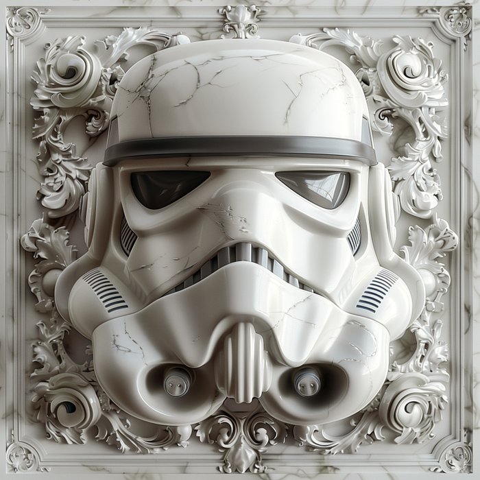 Artxlife - Carrara Marble Stormtrooper  [XXL]