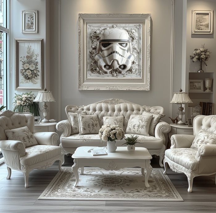 Artxlife - Carrara Marble Stormtrooper  [XXL]