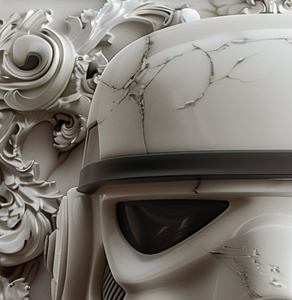 Artxlife - Carrara Marble Stormtrooper  [XXL]