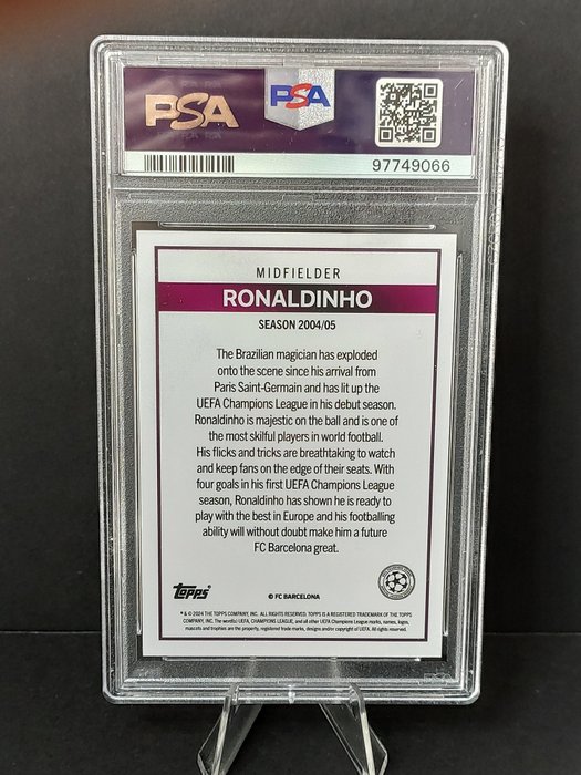 2022 Topps The Lost Rookie Cards Ronaldinho PSA 10 - 1 Graded card