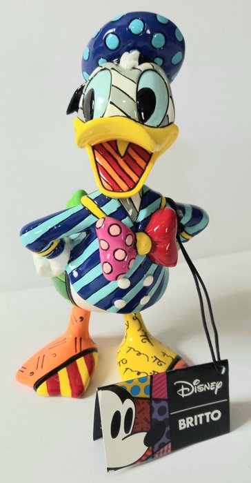 Enesco - Romero Britto - Showcase Collection - Statuette - Donald Duck - jaar 2013 - 18 cm hoog - polyresin