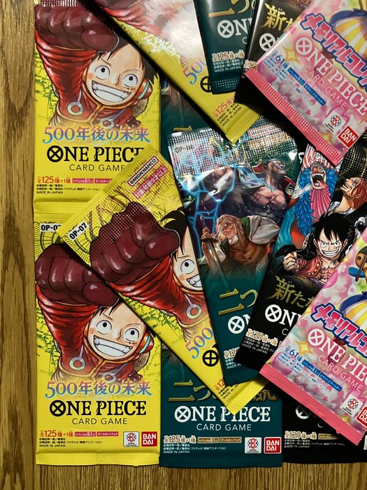 Bandai - 28 Booster pack - 4 different packs 7 sets - ONE PIECE CARD GAME Japanese