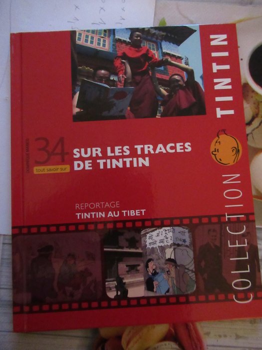 Tintin - 1 Sæt med 34 albums + 34 DVD'er + 34 separate print