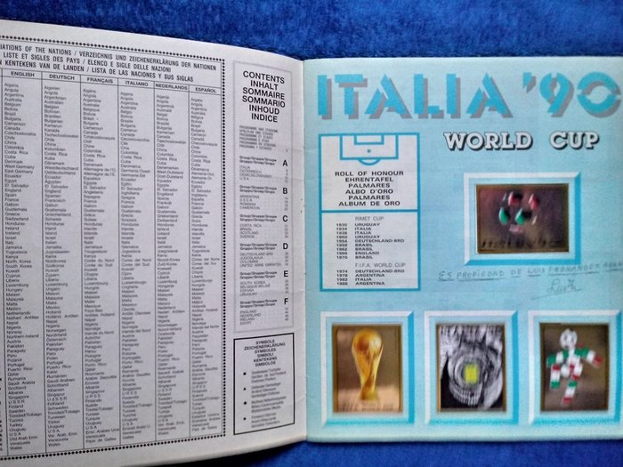 Panini - WC Italy 90 Internationa Edition! - 1 Complete Album