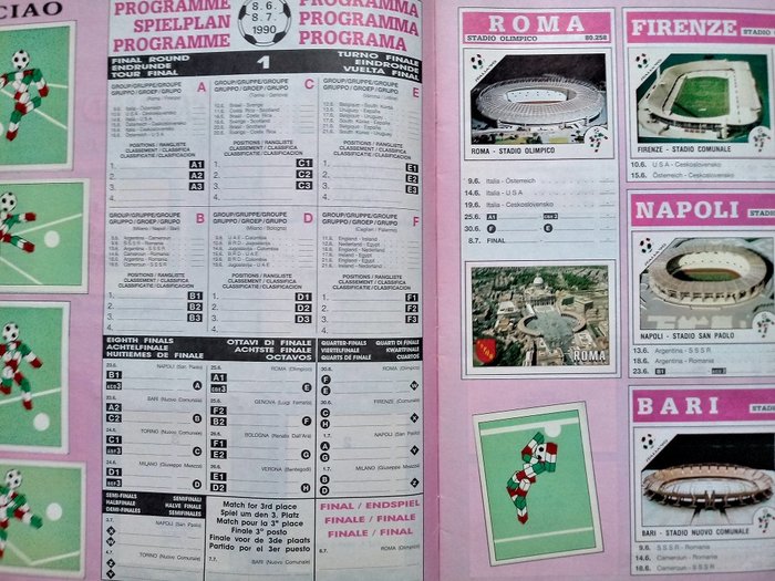 Panini - WC Italy 90 Internationa Edition! - 1 Complete Album