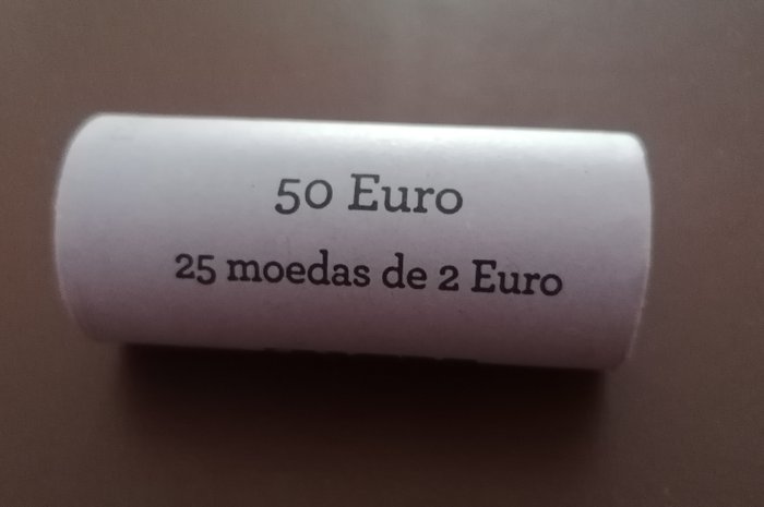 Portugal 2 Euro 2023 "Jornada Mundial da Juventude (25 moedas) em rolo  (Ingen mindstepris)