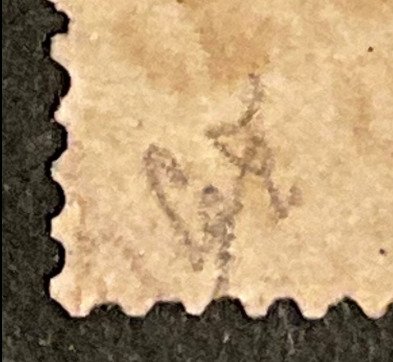 Belgien 1878 - Koning Leopold II 5F Lysebrun - multipel INSPECTERT - rundt stempel - OBP/COB 37A met keurstempeltje en gesigneerd