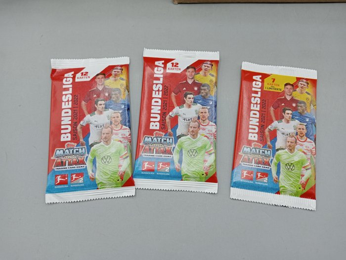 2021/22 Topps Match Attax Bundesliga - 28 Booster pack - Næsten så god som ny (NM)