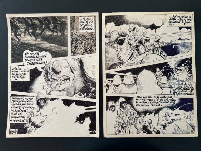 Mako, Borris - 2 Original page - Metal Hurlant - Desiderata : Mon fils bien aimé - 1977