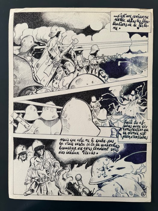 Mako, Borris - 2 Original page - Metal Hurlant - Desiderata : Mon fils bien aimé - 1977