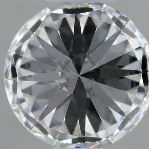 1 pcs Diamant  (Natur)  - 0.57 ct - Rund - D (farveløs) - VVS1 - Gemological Institute of America (GIA)