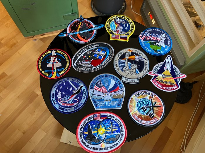 Willabee  Ward - Parti med Eleven Columbia og Discovery Missions Patches - 1980-1990