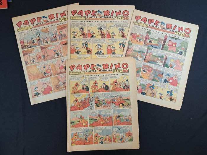 Paperino Giornale 1939 dei nn. da 77 a 80 - 4 Comic - 1939