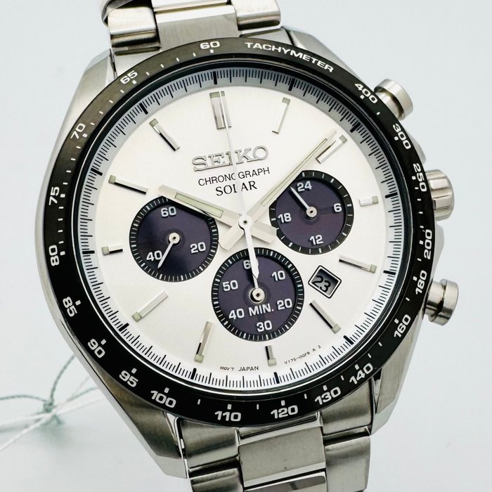 Seiko - Chronograph White Black Panda Dial - Ingen mindstepris - Mænd - 2011-nu