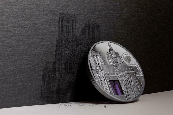 Palau. 25 Dollars 2021 Notre Dame De Paris - Tiffany Art, 5 Oz (.999)