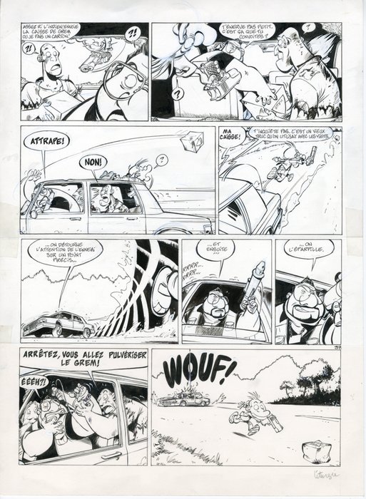 Léturgie, Simon - 1 Original page - Spirou (magazine)