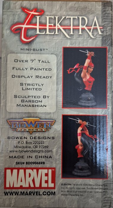 Marvel  - Actionfigur Elektra Bust by Barsom Manashian - 1990-2000 - U.S.A.