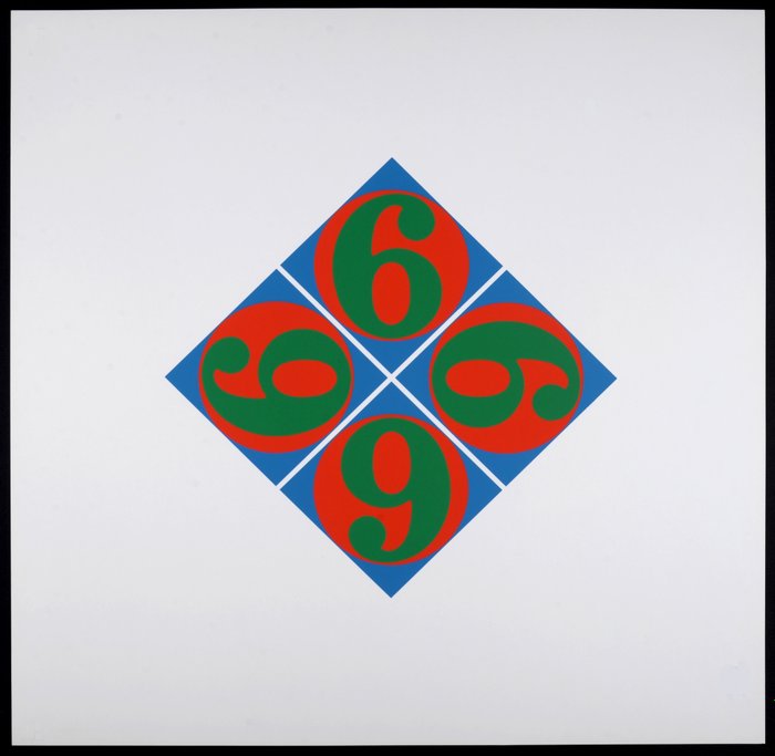 Robert Indiana (1928-2018) - Four Sixes - Hand-signed