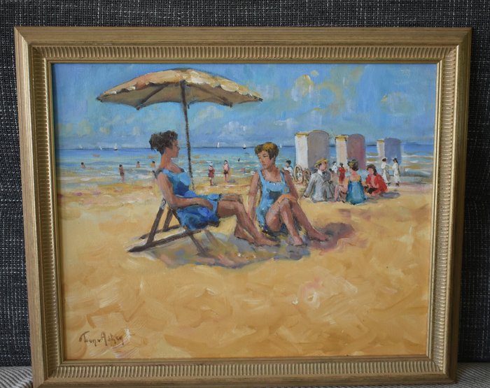 Antonius Toon van Asten (1949) - Strandgezicht