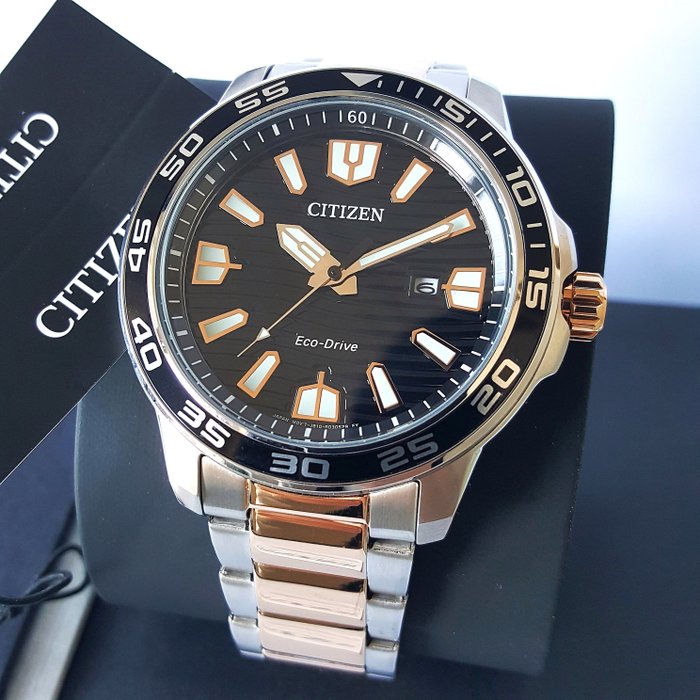 Citizen - Solar - Eco-Drive - Gold - 240 Days Power Reserve - Ingen mindstepris - Mænd - Ny