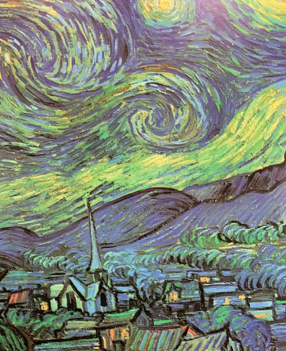 Vincent van Gogh (after) - Starry Night 1889 - Artprint - 40 x 50 cm