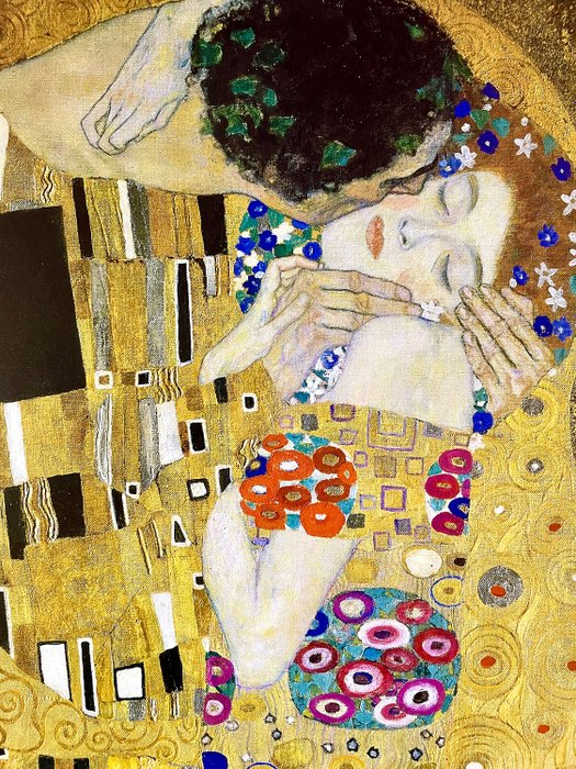 Gustav Klimt (after) - “The Kiss” (1907) - 1990‹erne