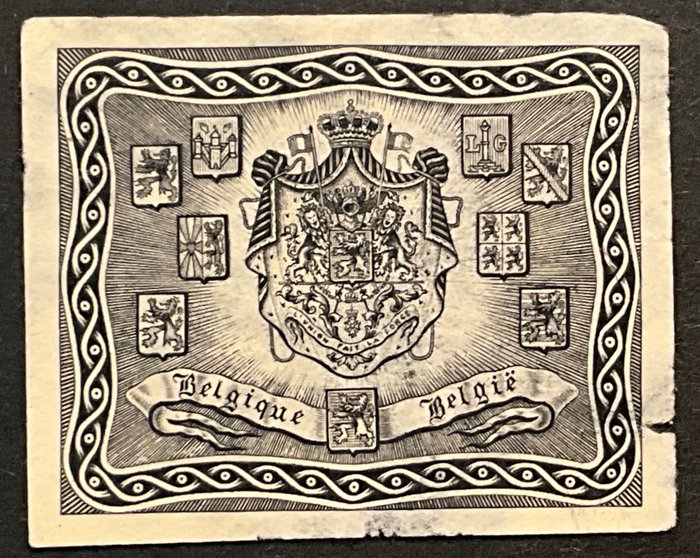 Belgien 1900 - Ikke vedtaget design "Coat of Arms" Type J Devos - 1 og 2 stat - Stes 4590-4590