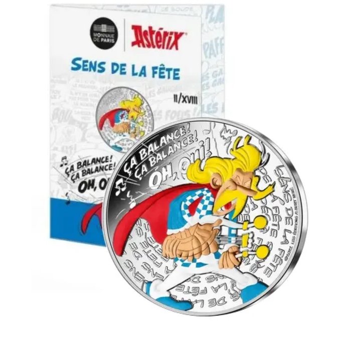 Monnaie de Paris - Asterix - Sens de lat fête - 20€