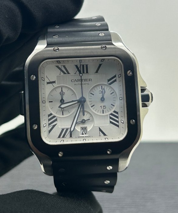 Cartier - Santos De Cartier Chronograph - WSSA0017 - Mænd - 2020+