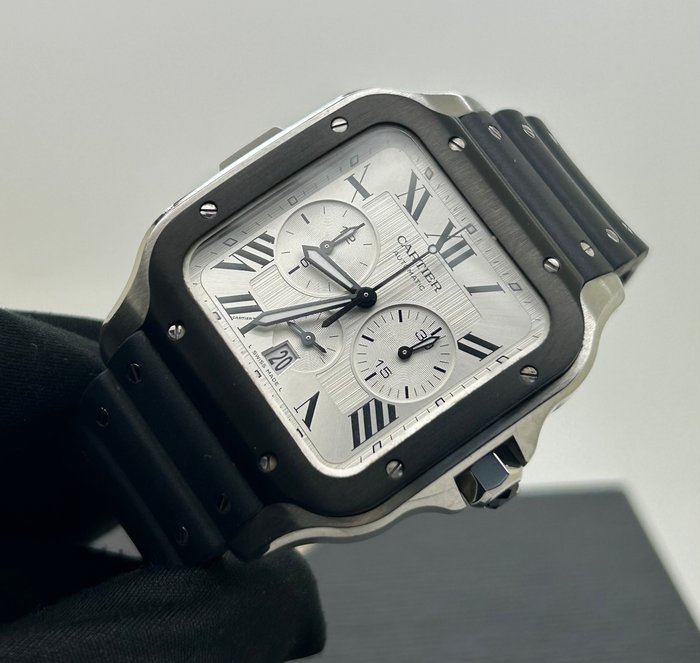 Cartier - Santos De Cartier Chronograph - WSSA0017 - Mænd - 2020+