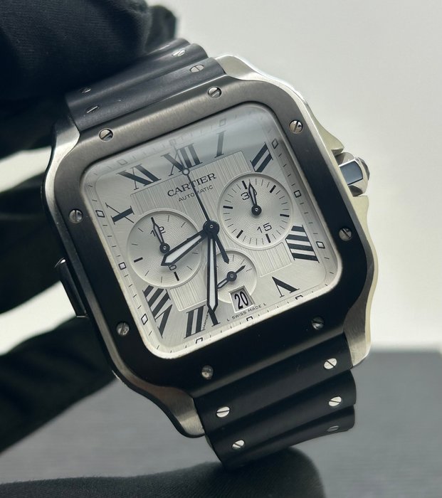 Cartier - Santos De Cartier Chronograph - WSSA0017 - Mænd - 2020+