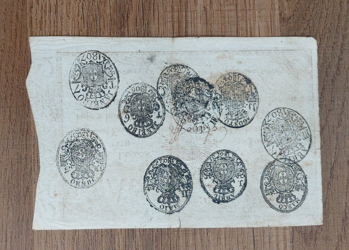 Portugal. - 10,000 Reis 1826 (old date 1799 - D. Pedro IV) - Pick 28Aa  (Ingen mindstepris)