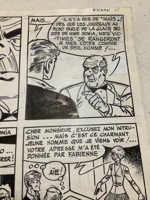 Reding, Raymond - 1 Original page - Jari - Le Knack - 1968