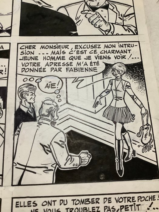 Reding, Raymond - 1 Original page - Jari - Le Knack - 1968